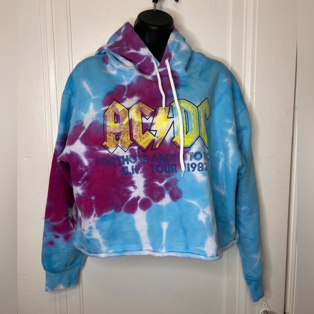 AC/DC Blue and Pink Tie-Dye Apparel